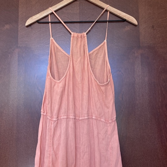 NWOT Daily Practice Light Peach Pink Cotton Gauze Midi Dress XS - Picture 5 of 7